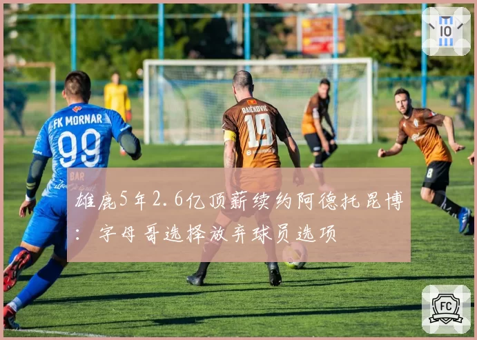 雄鹿5年2.6亿顶薪续约阿德托昆博：字母哥选择放弃球员选项
