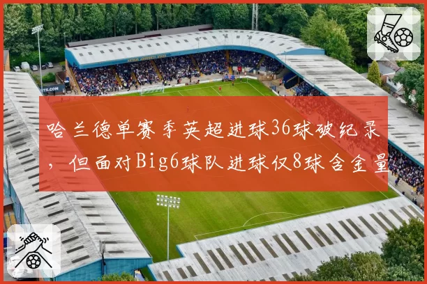 哈兰德单赛季英超进球36球破纪录,但面对Big6球队进球仅8球含金量遭批